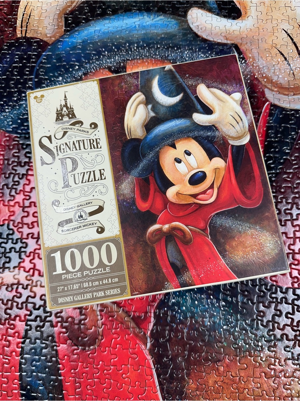 Disney Parks Series Signature Puzzle Sorcerer Mickey Mouse 1000 Pieces Fantasia